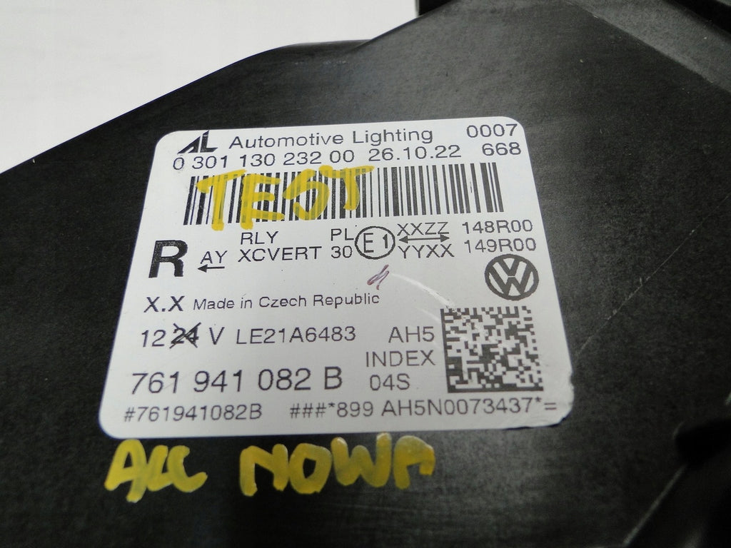 Frontscheinwerfer VW Touareg 761941082B LED Rechts Scheinwerfer Headlight