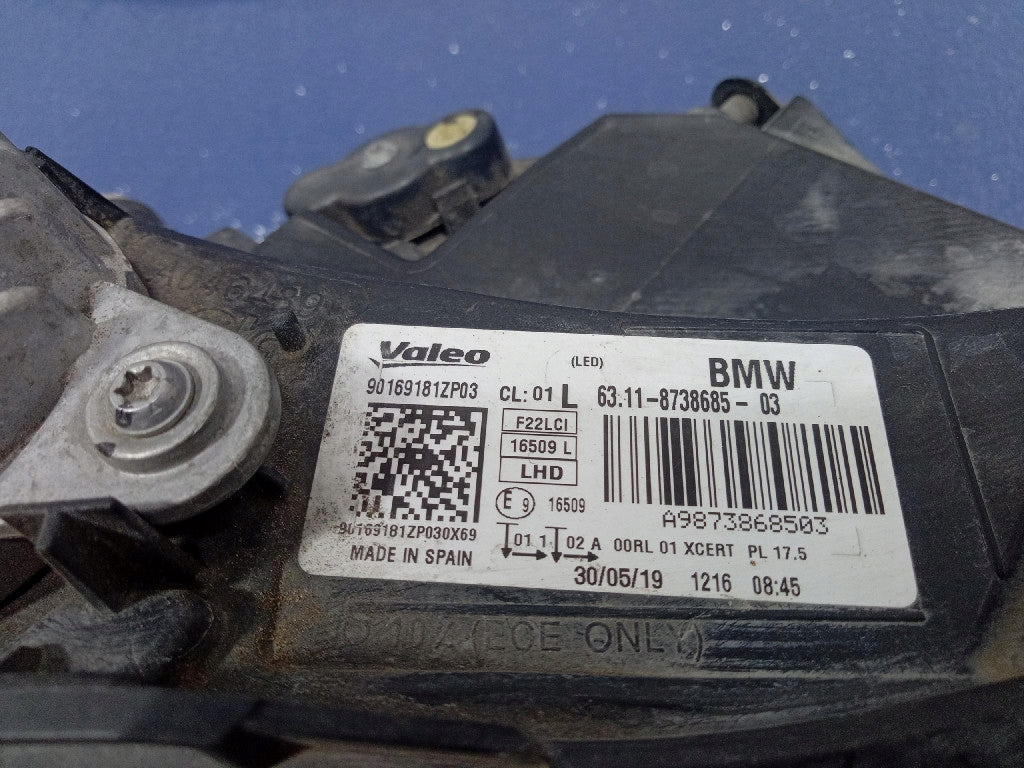 Frontscheinwerfer BMW F87 8738685 LED Links Scheinwerfer Headlight SCH3141687430su