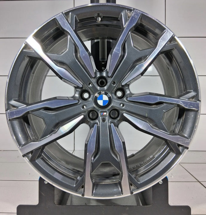 1x Alufelge 20 Zoll 9.5" 5x112 43ET Glanz Graphit 8073792 BMW Rim Wheel FEL4656931435bl