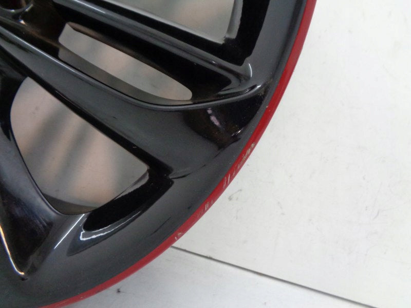 1x Alufelge 17 Zoll 7.0" 4x100 44ET Glanz Schwarz Opel Corsa Rim Wheel