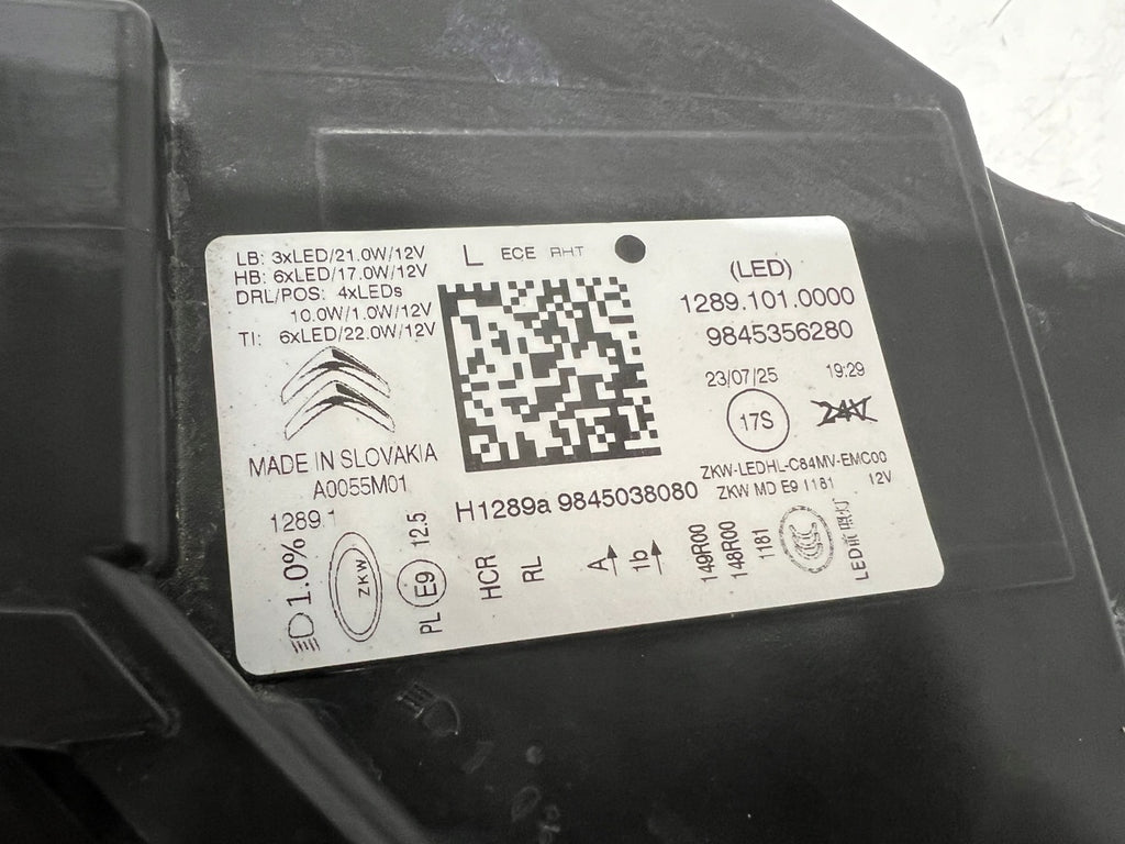 Frontscheinwerfer Citroën C5 Aircross 9845356280 Full LED Links Headlight