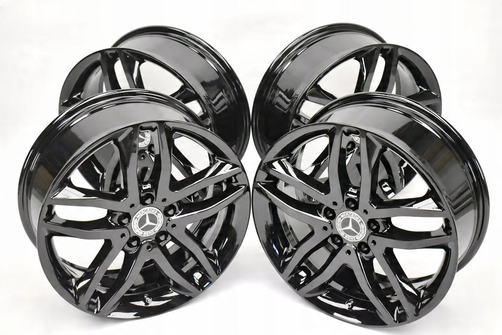 4x Alufelge 18 Zoll 7.0" 5x112 46ET Glanz Schwarz A1564010100 Mercedes-Benz X156