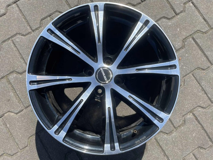 1x Alufelge 17 Zoll 7.5" 4x100 40ET Glanz Rim Wheel FEL4648856390sg