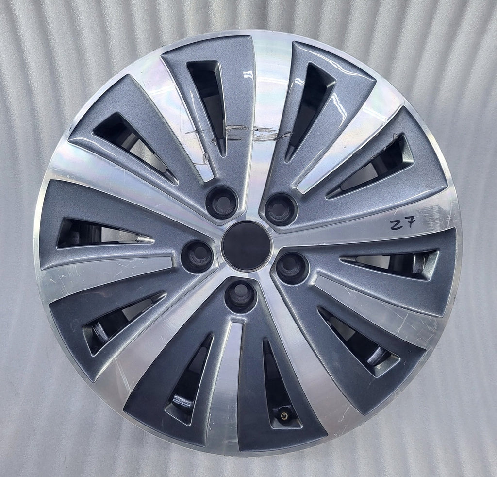 1x Alufelge 17 Zoll 6.5" 5x112 41ET Glanz Silber 3V0601025AH Mg Superb Iii