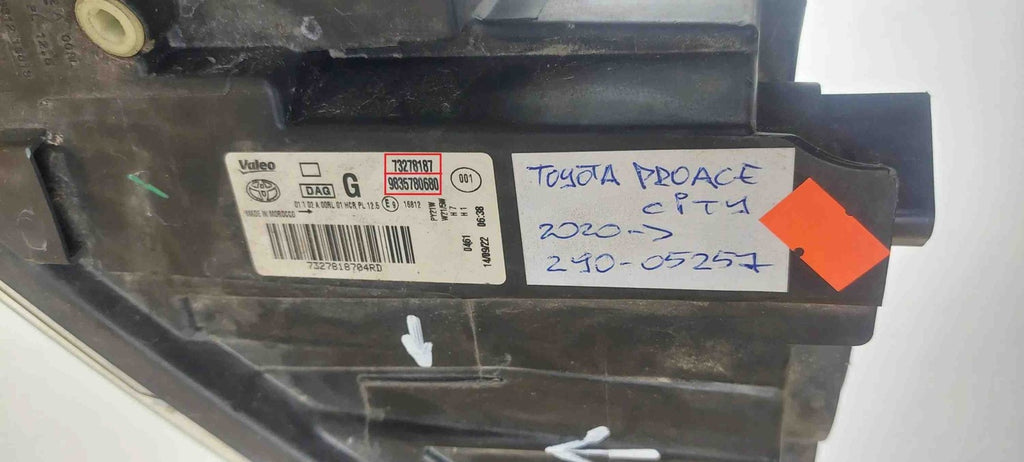 Frontscheinwerfer Toyota Proace City Box 73278187 29005257 Rechts oder Links