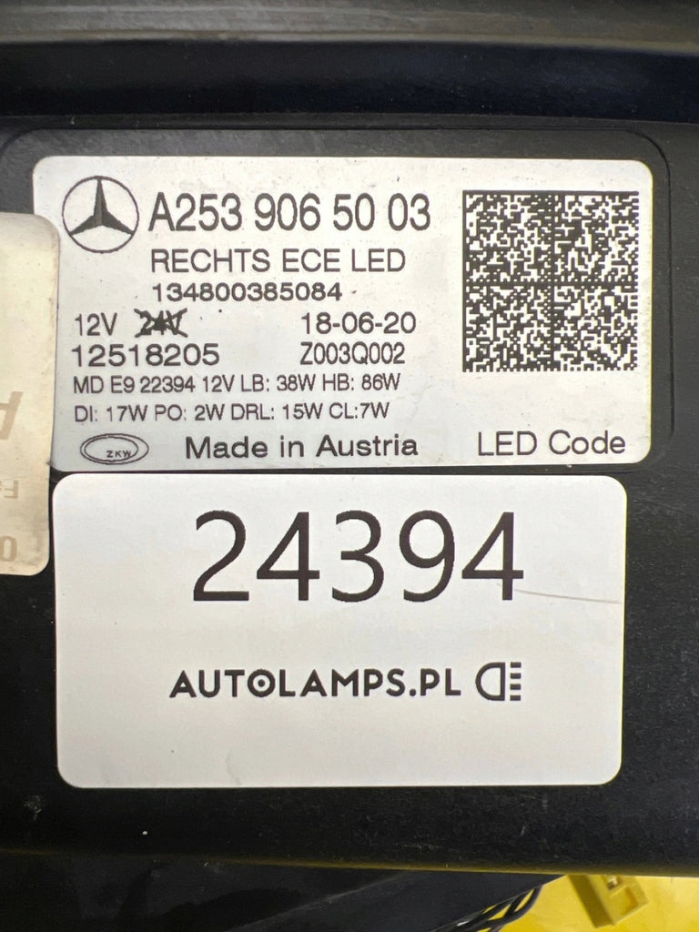 Frontscheinwerfer Mercedes-Benz Glc A2539065003 LED Rechts Headlight SCH9717771638dv