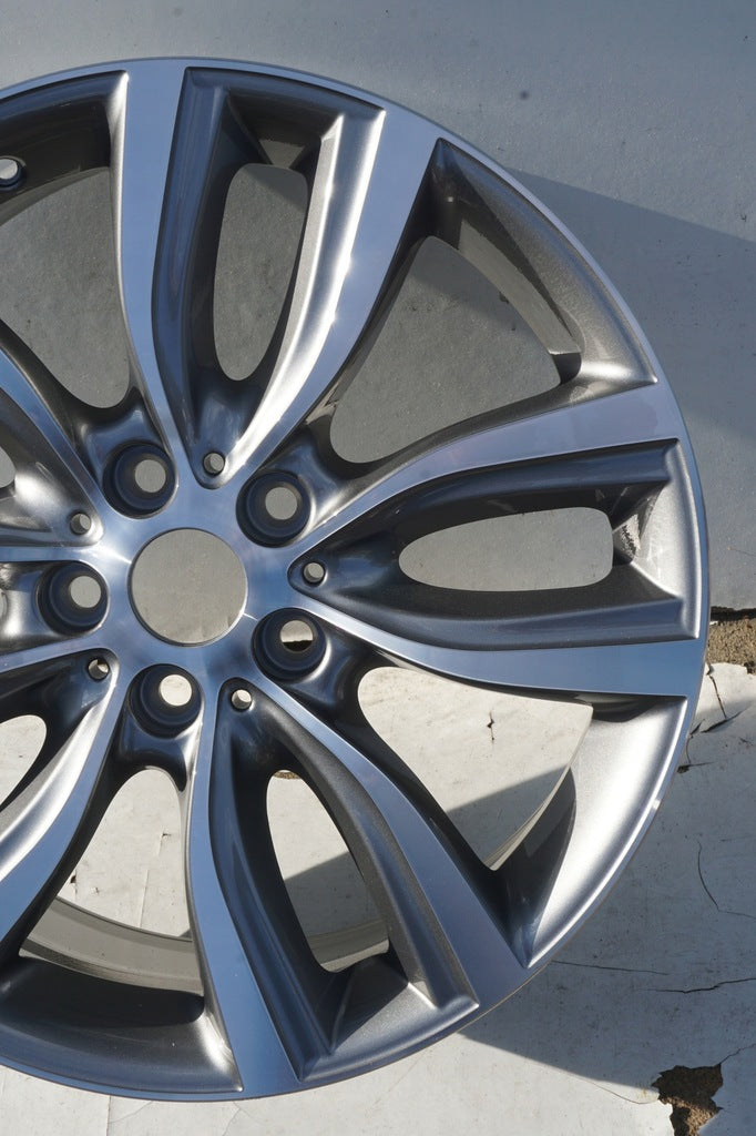 1x Alufelge 18 Zoll 8.0" 5x112 57ET Glanz Silber 6855094 BMW Mg Rim Wheel FEL3556329931be