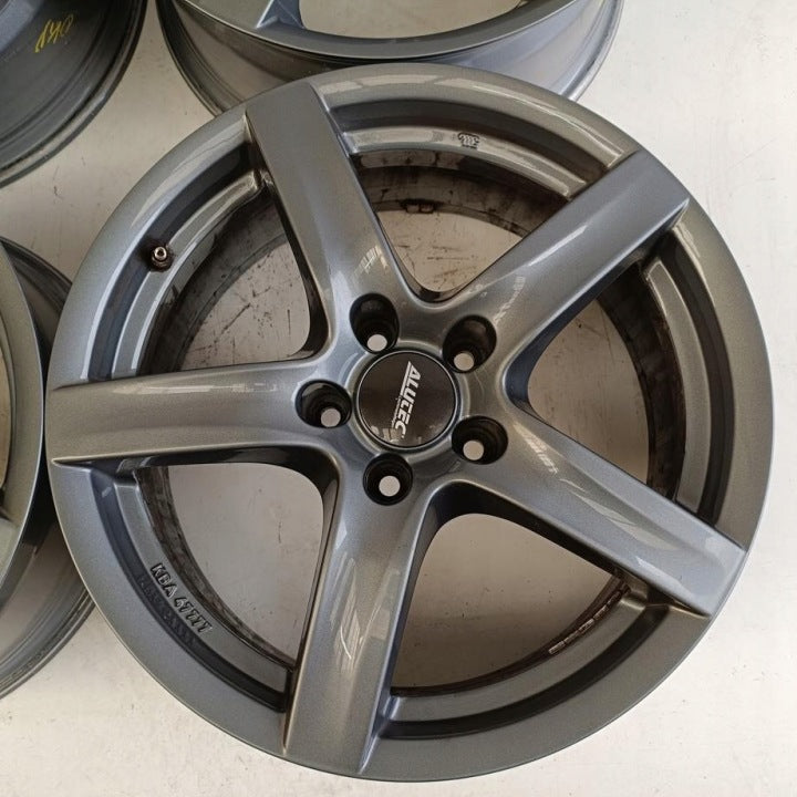 4x Alufelge 17 Zoll 7.5" 5x112 35ET Glanz Grau Audi I Rim Wheel FEL4559068719vm