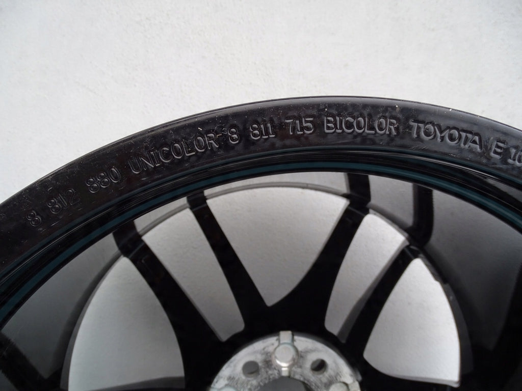 1x Alufelge 19 Zoll 10.0" 5x114.3 40ET Glanz Schwarz 8811715 Toyota Supra