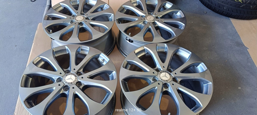 4x Alufelge 18 Zoll 8.0" 5x112 38ET A2534011500 Mercedes-Benz Glc C253 Rim Wheel FEL5318594605br