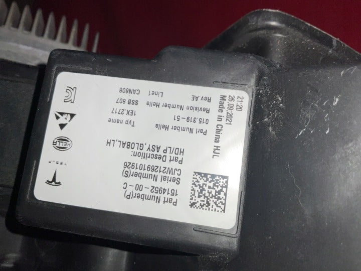 Frontscheinwerfer Tesla Model 3 1514952-00-C Laser Links Scheinwerfer Headlight SCH7196406099nk