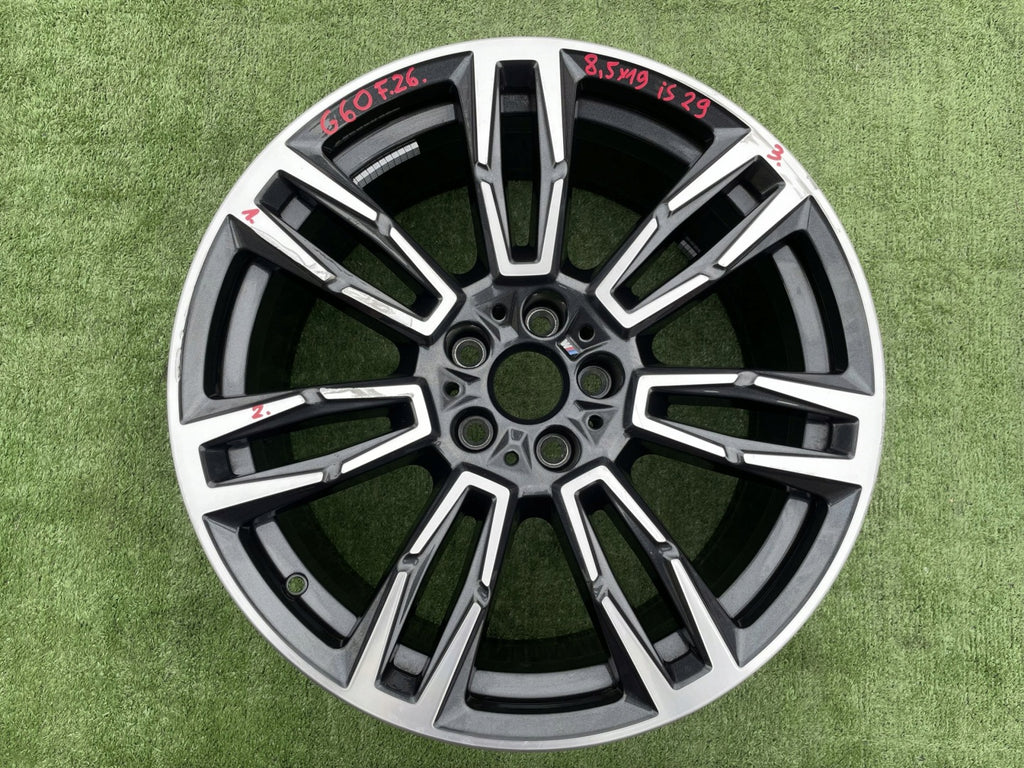 1x Alufelge 19 Zoll 8.5" 5x110 29ET Glanz Schwarz 5A324E0 BMW 1 Rim Wheel FEL4441999937gp