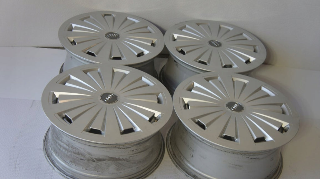 4x Alufelge 16 Zoll 7.0" 5x112 35ET Glanz Silber 8W0601025 Audi Rim Wheel