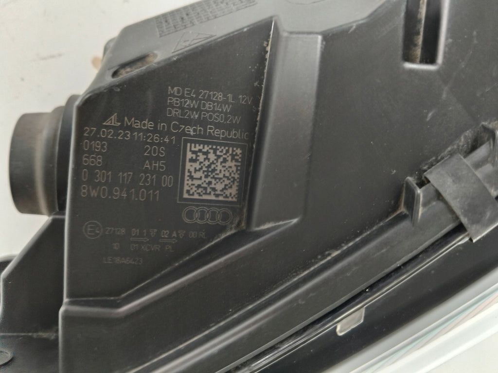 Frontscheinwerfer Audi A4 B9 8W0941011 Full LED Links Scheinwerfer Headlight