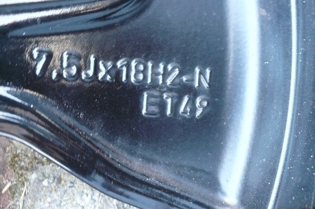 1x Alufelge 18 Zoll 7.5" 5x112 49ET Glanz Schwarz A1774010500 Mercedes-Benz FEL2111416296us