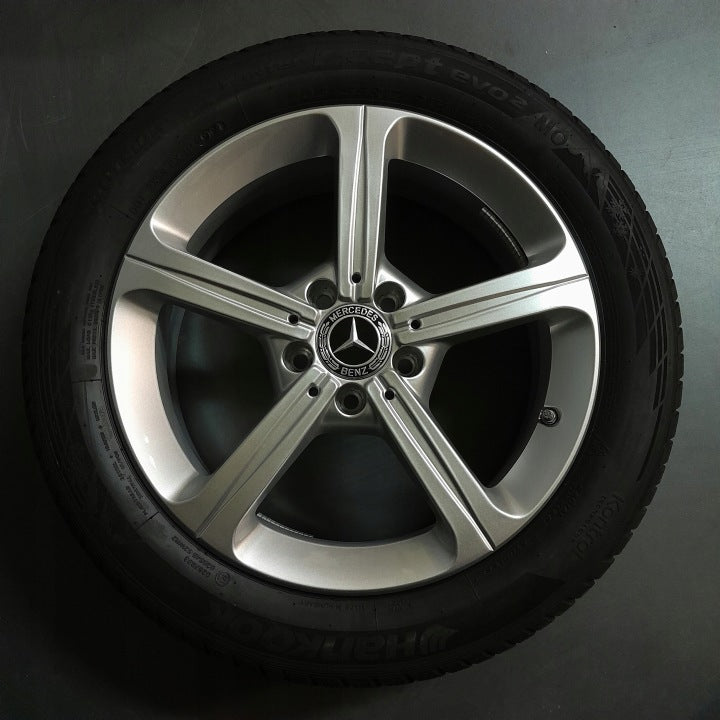 4x Alufelge 17 Zoll 6.5" 5x112 44ET Glanz Silber A1774011200 Mercedes-Benz W177 FEL1934982230bu