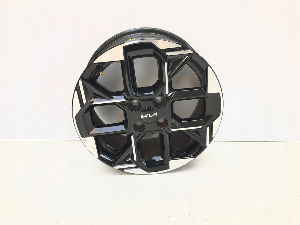 1x Alufelge 16 Zoll 6.5" 4x100 51ET Glanz Schwarz 52910-G6920 Kia Picanto FEL2260636036gq