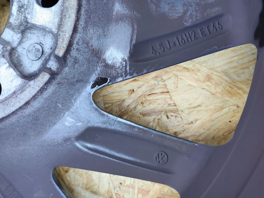 1x Alufelge 16 Zoll 6.5" 5x112 46ET Glanz Schwarz 5G0601025DS VW Golf Vii FEL7420347063sy