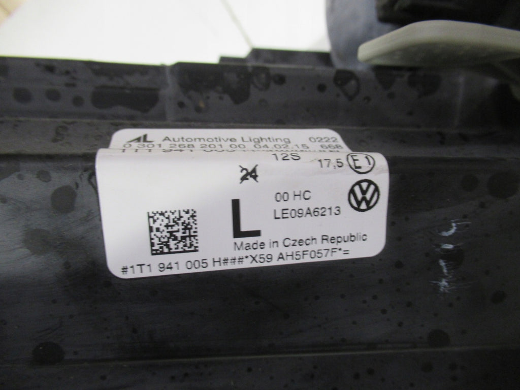 Frontscheinwerfer VW Touran 1T1941005H Halogen Links Scheinwerfer Headlight