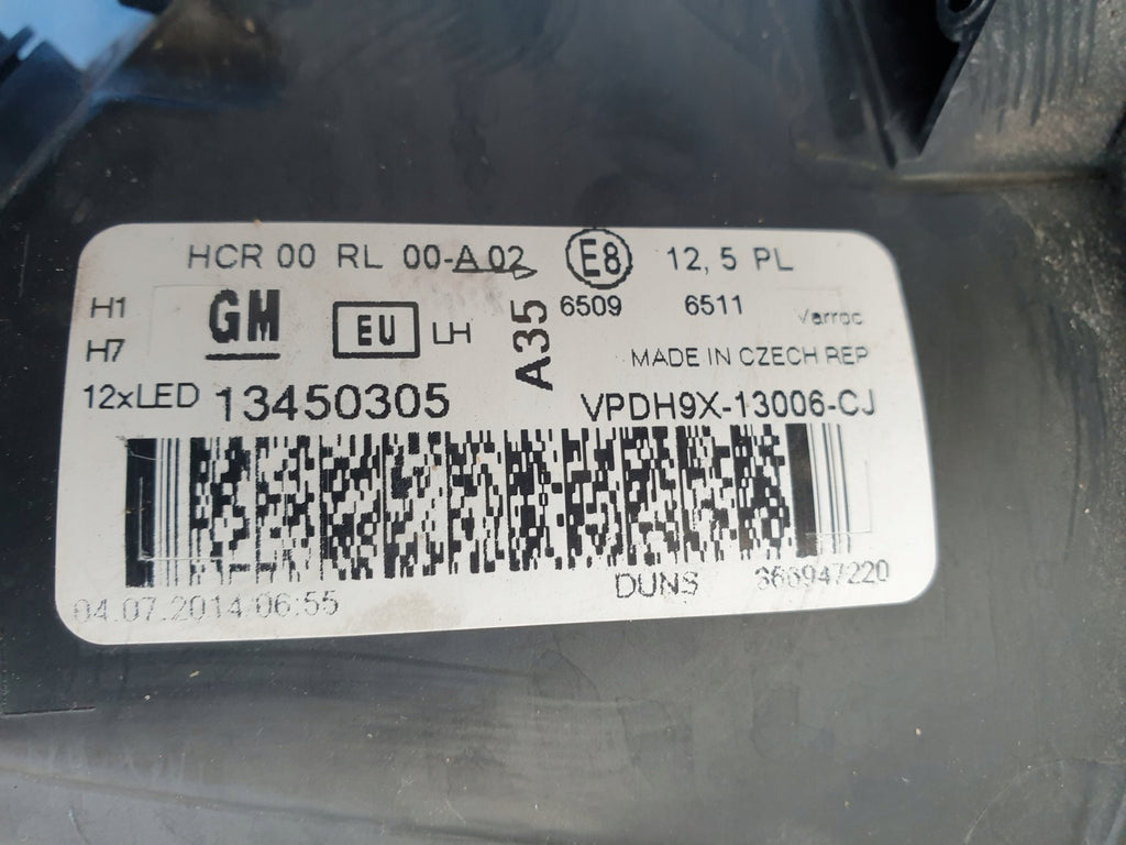 Frontscheinwerfer Opel Adam 13450305 Ein Stück (Rechts oder Links) Headlight