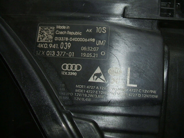Frontscheinwerfer Audi A6 C8 4K0941039 Full LED Links Scheinwerfer Headlight SCH5706550821uv