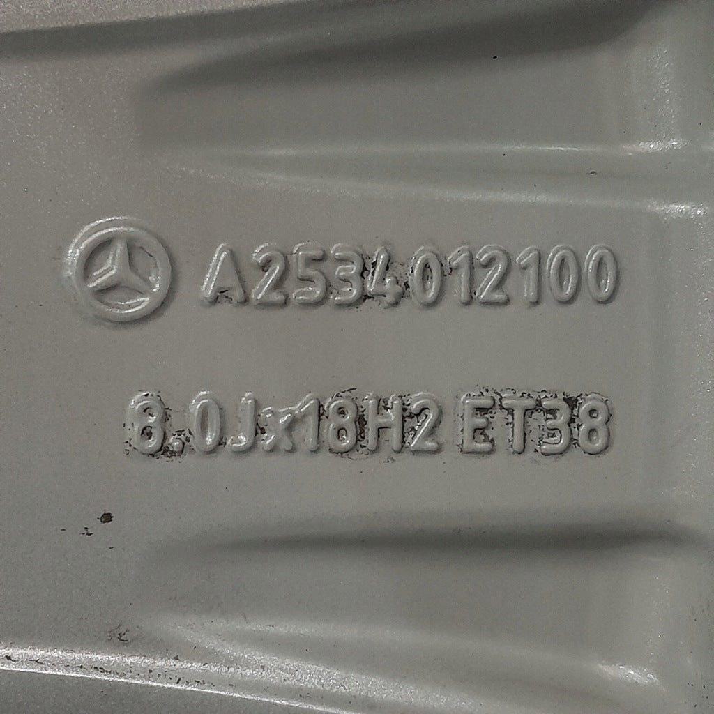 1x Alufelge 18 Zoll 8.0" 5x112 38ET Glanz Silber A2534012100 Mercedes-Benz Glc FEL4780715387rp