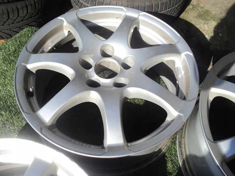 4x Alufelge 17 Zoll 7.5" 5x112 28ET Glanz Weiß Skoda I Rim Wheel FEL5368207646gb