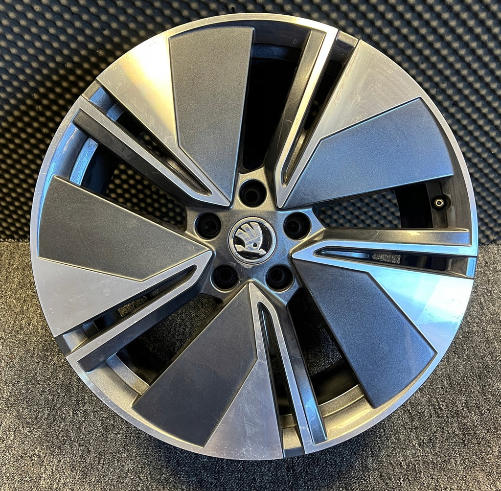 1x Alufelge 19 Zoll 8.0" 5x112 45ET 5LA601025 Skoda Enyaq Rim Wheel