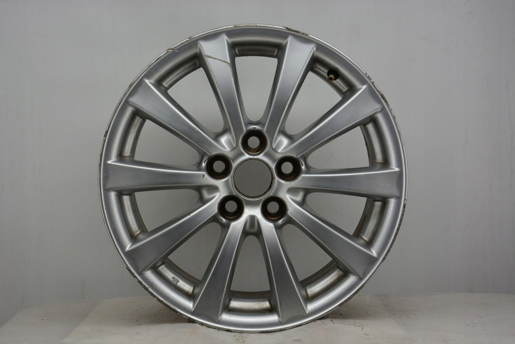 1x Alufelge 17 Zoll 8.0" 5x114.3 45ET Glanz Silber Toyota Rim Wheel