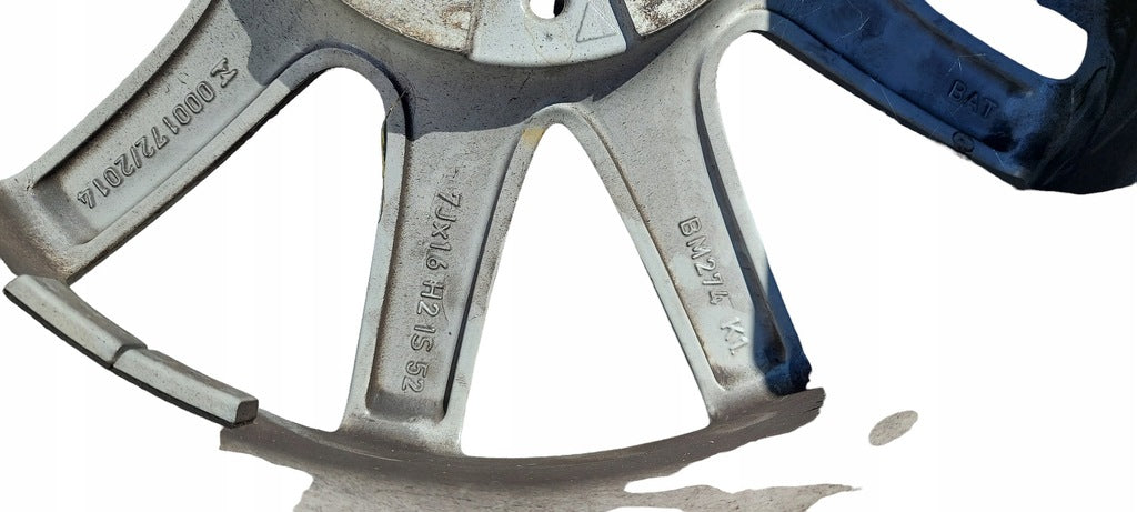 1x Alufelge 16 Zoll 7.0" 5x112 52ET Glanz Silber 6855080 BMW 2 F45 F46 Rim Wheel FEL2887622868gf