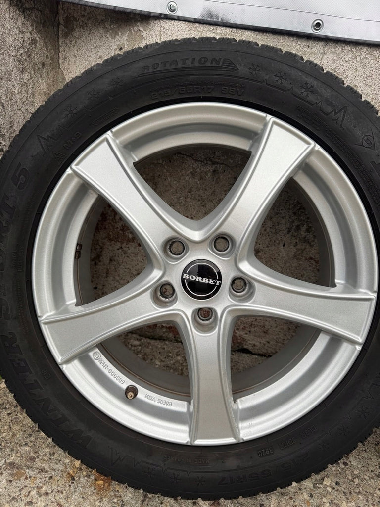 4x Alufelge 17 Zoll 6.5" 5x112 45ET Glanz Silber KBA50398 Audi Rim Wheel FEL2404440306im