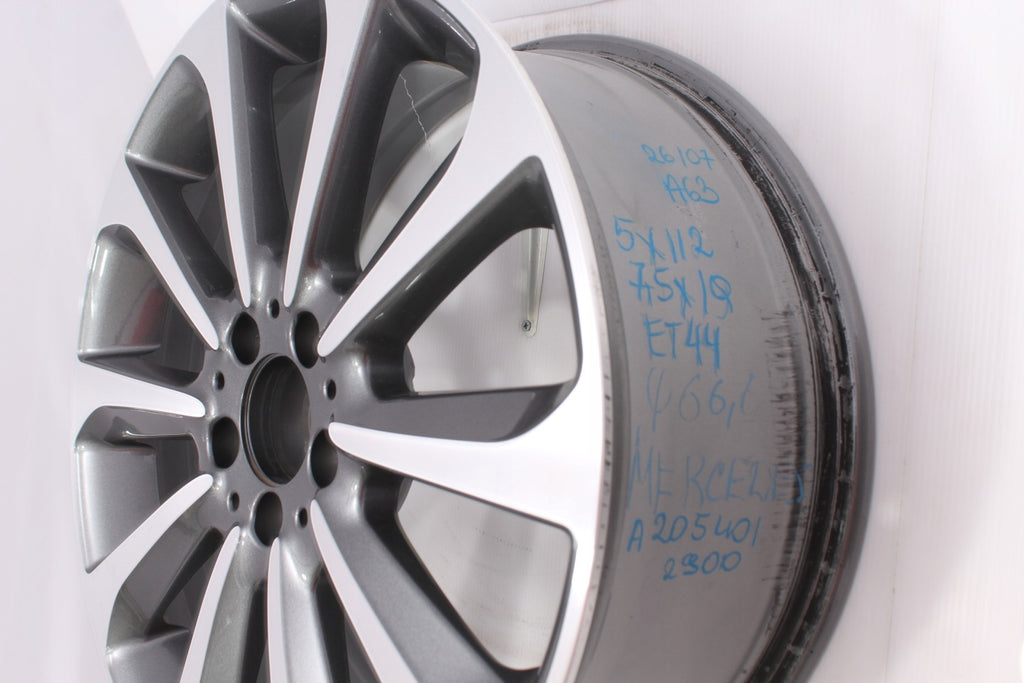 1x Alufelge 19 Zoll 7.5" 5x112 44ET Glanz Schwarz A2054012900 Mercedes-Benz FEL6099363973kp