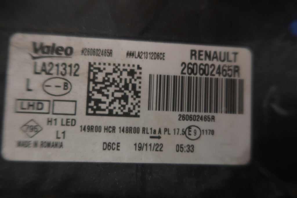 Frontscheinwerfer Dacia Duster 260602465R LED Links Scheinwerfer Headlight SCH9069785887ea