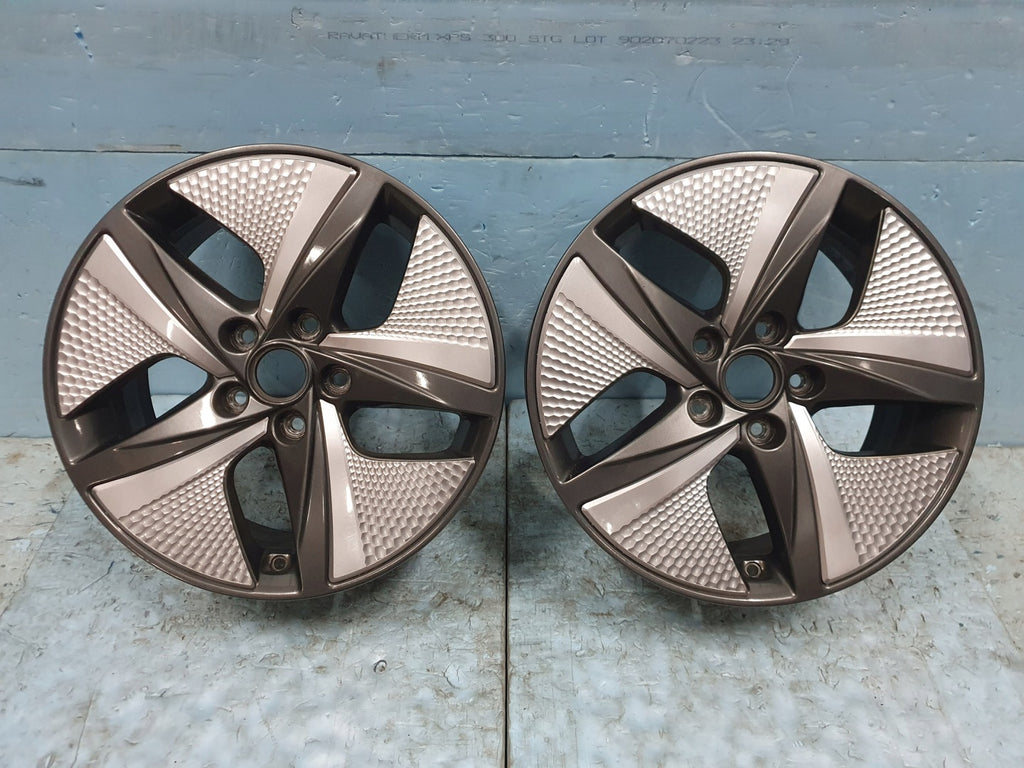 2x Alufelge 17 Zoll 7.0" 5x114.3 53ET Glanz Schwarz 52910-G2600 Hyundai Ioniq FEL2245560370ol