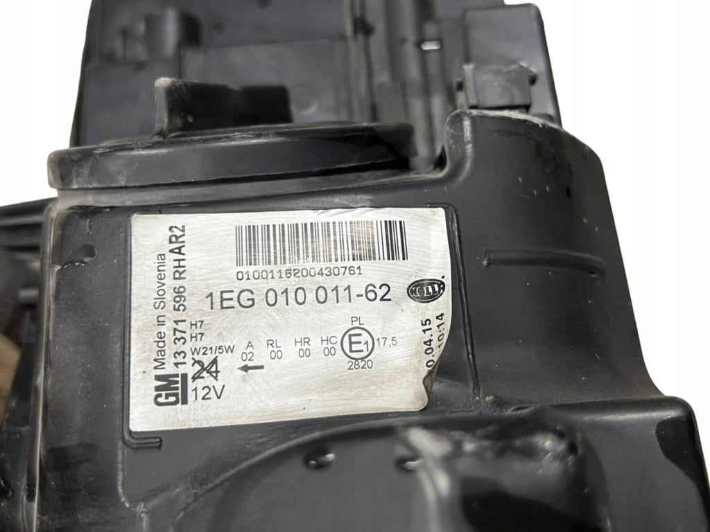Frontscheinwerfer Opel Astra J 1EG01001162 Rechts Scheinwerfer Headlight SCH1198259993vd