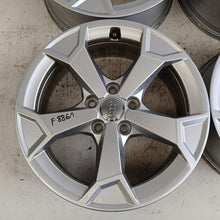 Laden Sie das Bild in den Galerie-Viewer, 4x Alufelge 17 Zoll 6.5" 5x112 38ET Glanz Silber 83A601025AL Audi Q3 Q2 FEL9529635816xy