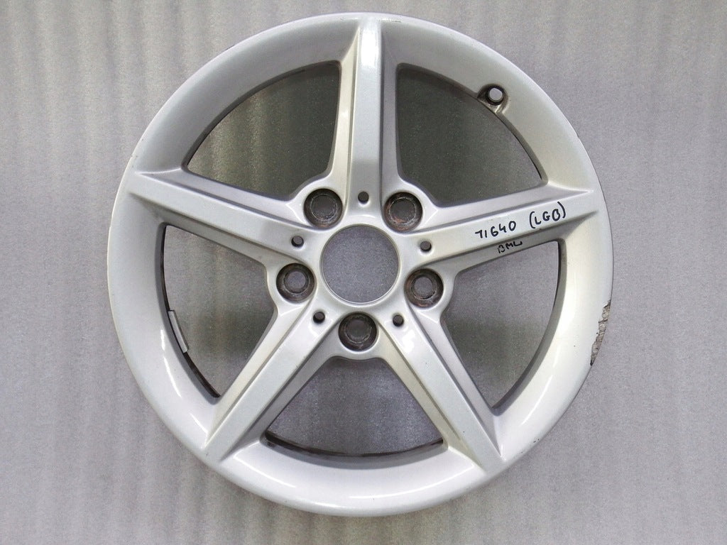 1x Alufelge 16 Zoll 7.0" 5x120 40ET 6866302 BMW 1 F21 F20 Rim Wheel FEL2546896136ce