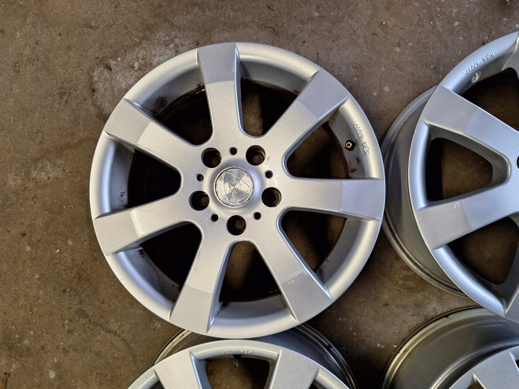 4x Alufelge 16 Zoll 6.5" 5x114.3 45ET Glanz Silber Nissan Qashqai I Kadjar FEL5457379926cf
