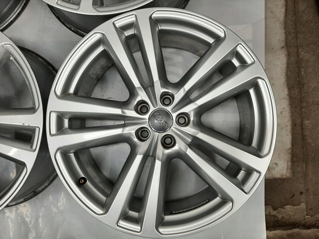 4x Alufelge 20 Zoll 8.0" 5x112 28ET Glanz Silber Audi Q7 Rim Wheel FEL9915999156aj