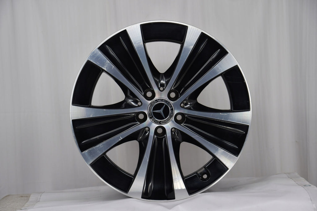 4x Alufelge 18 Zoll 8.0" 5x112 43ET Glanz Schwarz A2134013700 Mercedes-Benz