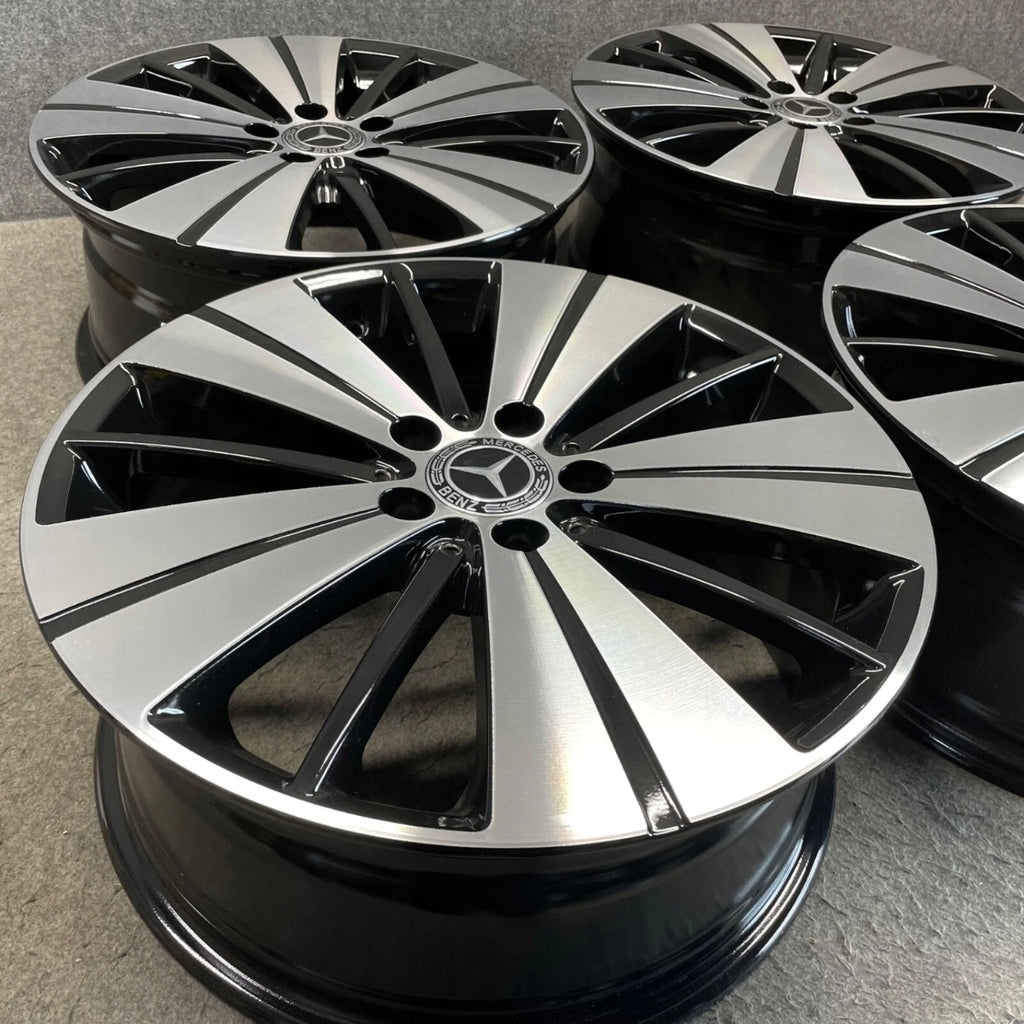 4x Alufelge 18 Zoll 7.5" 5x112 52ET Glanz Schwarz A2464011800 Mercedes-Benz FEL7360322691pl