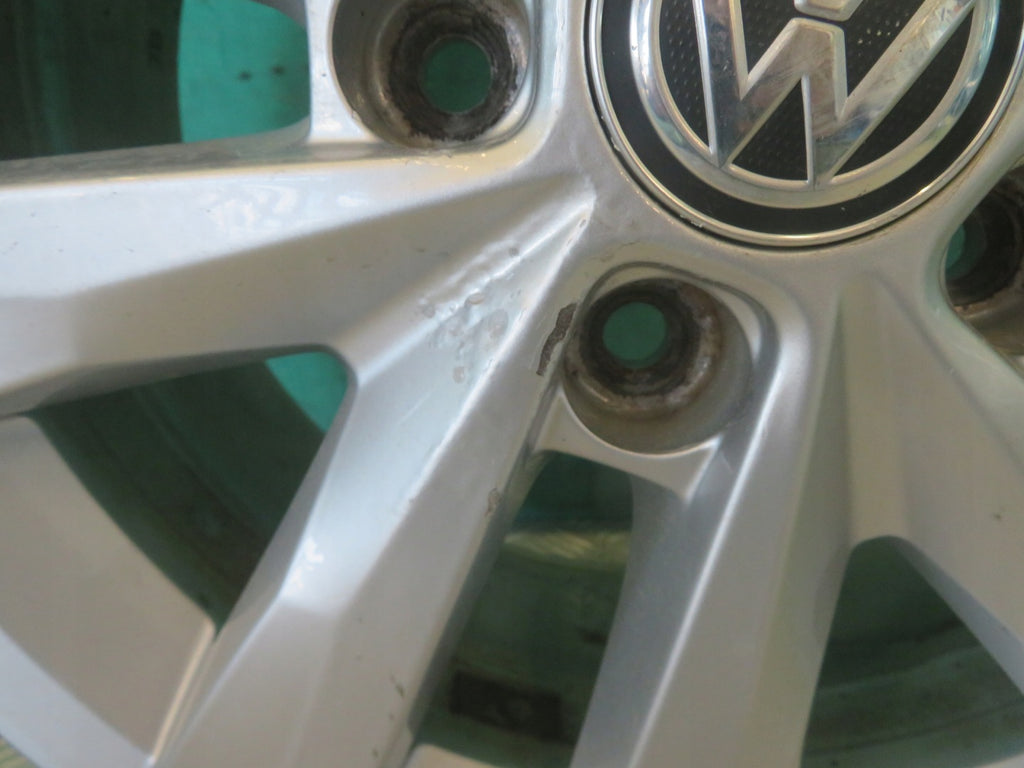1x Alufelge 16 Zoll 6.5" 5x120 51ET Glanz Silber 7E0601025N VW I Rim Wheel FEL3057667064sn