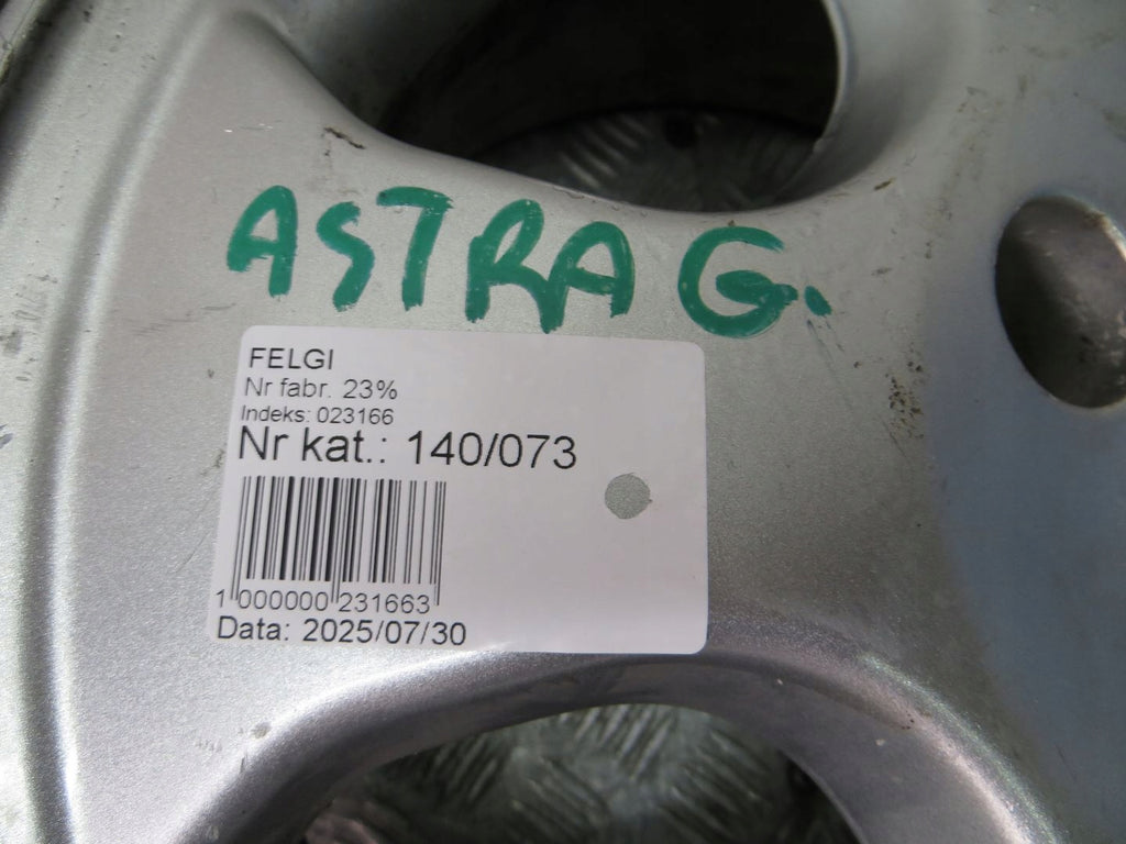 4x Alufelge 15 Zoll 6.0" 4x108 Opel Astra G Rim Wheel FEL4862911779my