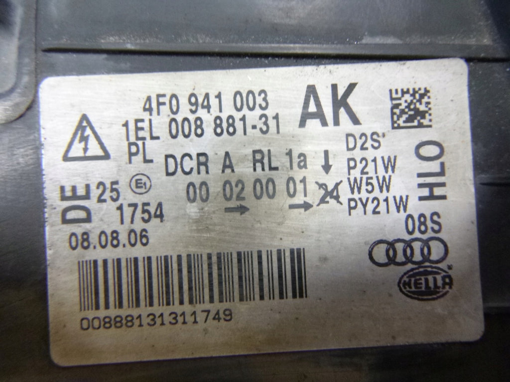 Frontscheinwerfer Audi A6 C6 4F0941003AK Xenon Links Scheinwerfer Headlight