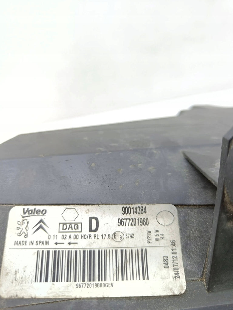 Frontscheinwerfer Citroën Berlingo 9677201980 Rechts Scheinwerfer Headlight SCH8203079728vd