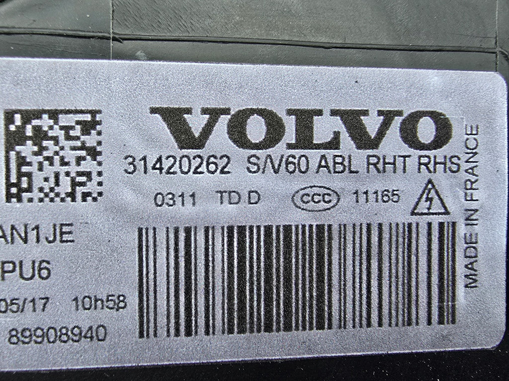 Frontscheinwerfer Volvo S60 V60 31420262 Bi-Xenon Rechts Scheinwerfer Headlight SCH1552251652ma