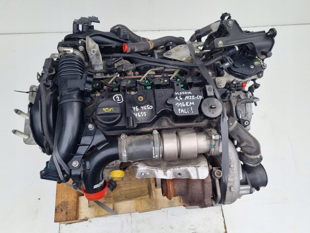 Motor Mazda Y655 1.6 116PS 85kW 120TKm 2008 Diesel Engine Unkomplett
