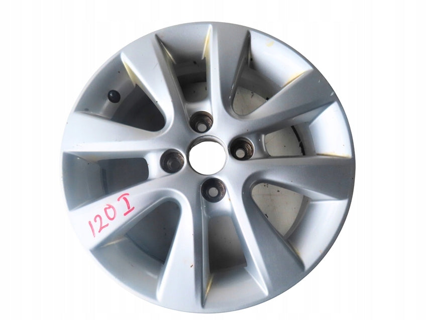 1x Alufelge 15 Zoll 6.0" 4x100 Silber 52910-1J805 Hyundai I20 Rim Wheel FEL9475712941hd