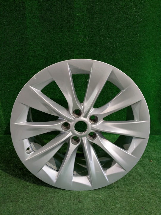 1x Alufelge 19 Zoll 8.0" 5x120 40ET Glanz Silber 1059337-00-A Tesla S Rim Wheel FEL1196820097uo