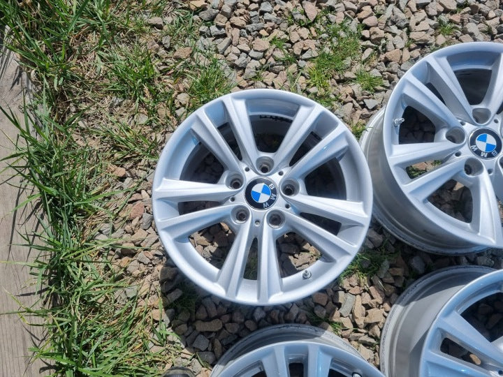 4x Alufelge 16 Zoll 7.5" 5x120 37ET Glanz Silber 6866304 BMW 3 I Rim Wheel FEL1076243519tu
